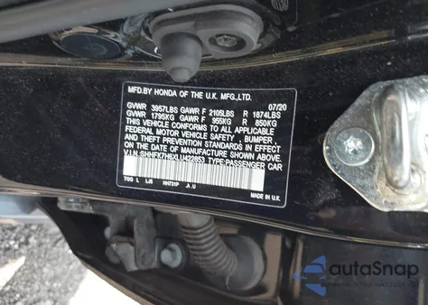 2020 Honda Civic Ex from USA, damaged, VIN SHHFK7H6XLU422853